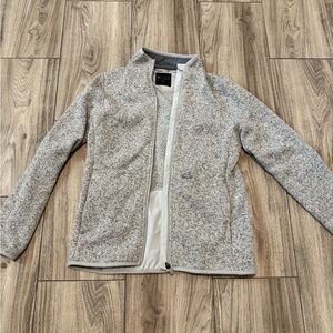 Figs Heathered Gray Zip-Front Jacket